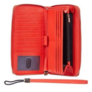 Bold Red Wristlet/Wallet